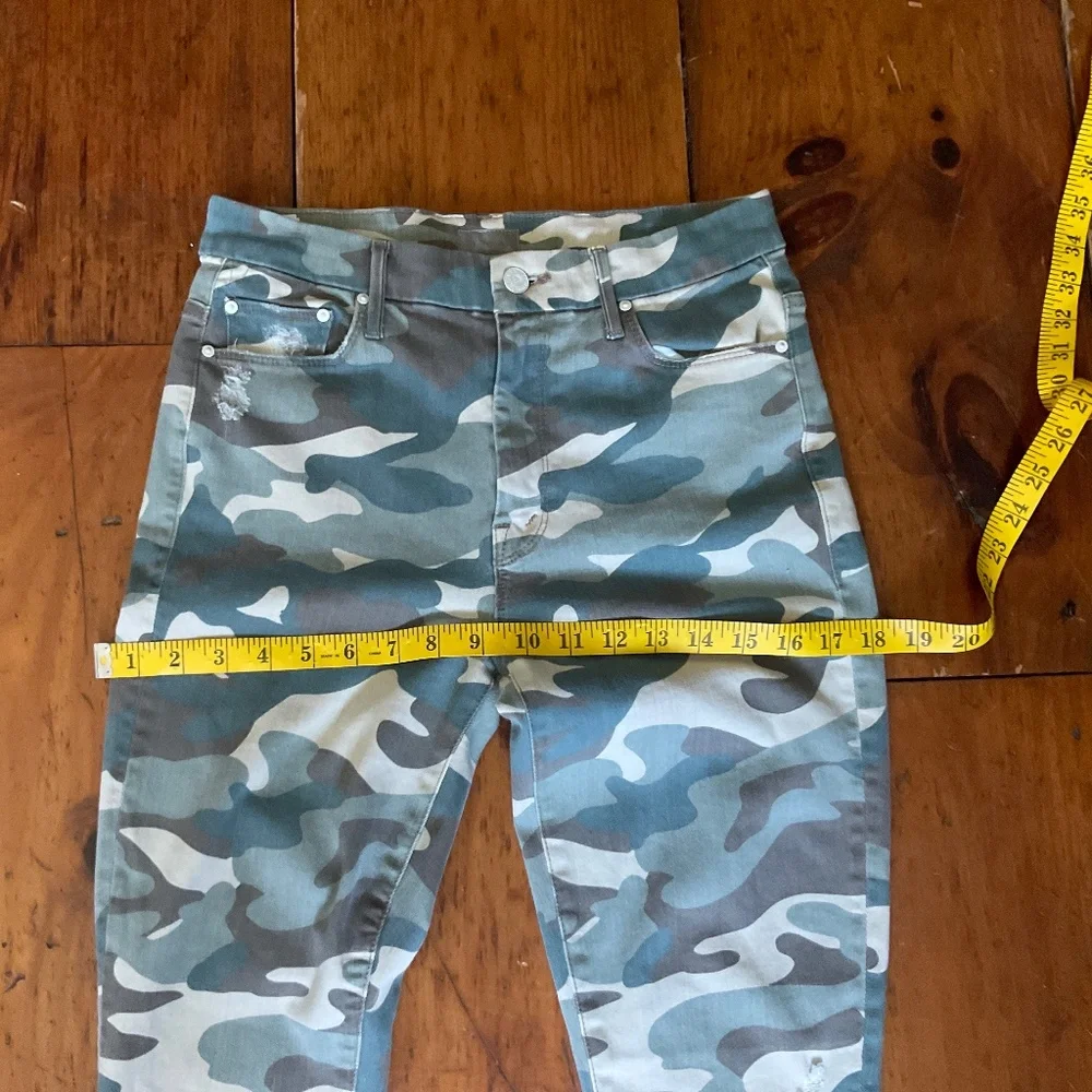 Mother High Waisted Looker Ankle Fray Camo Jeans sz27 - Picture 8 of 14